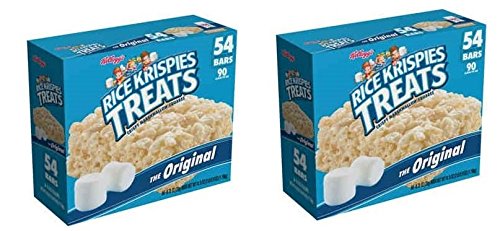 Rice Krispies Treats, Original Marshmallow, 2 Packages(54 Count Carton)