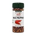 Badia Organic Crushed Red Pepper, 1.25 oz - Spicy Dried Chili Flakes for Cooking, Seasoning & Garnishing
