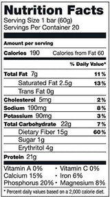 Bulk Pack Protein Bars (Kirkland Signature, Chocolate Chip Cookie Dough, 20-Pack)