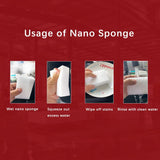 100pcs Magic Sponge Eraser, Multi-Functional Home Cleaning Kitchen Dinnerware Sponge for Furniture, Extra Thick Long Lasting Melamine Cleaning Sponge