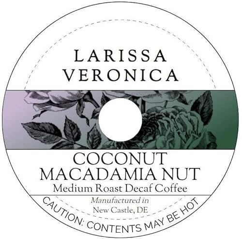 Coconut Macadamia Nut Medium Roast Decaf Coffee (Single Serve K-Cup Pods) (Gourmet, Naturally Flavored, Whole Coffee Beans) (12 pods, ZIN: 575273) - 3