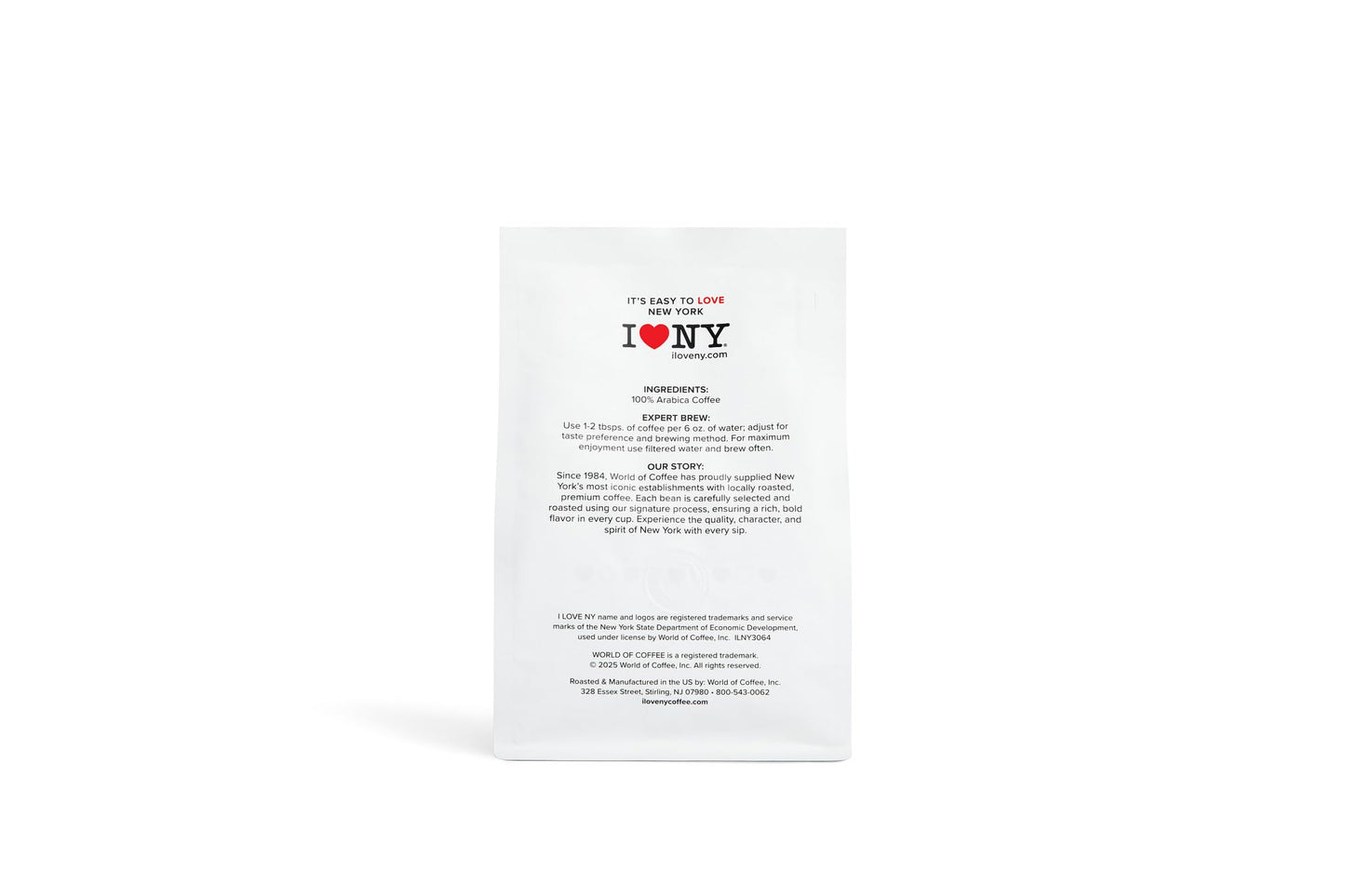 I LOVE NY Coffee, Medium Roast, Ground, 10 oz Bag, Officially Licensed