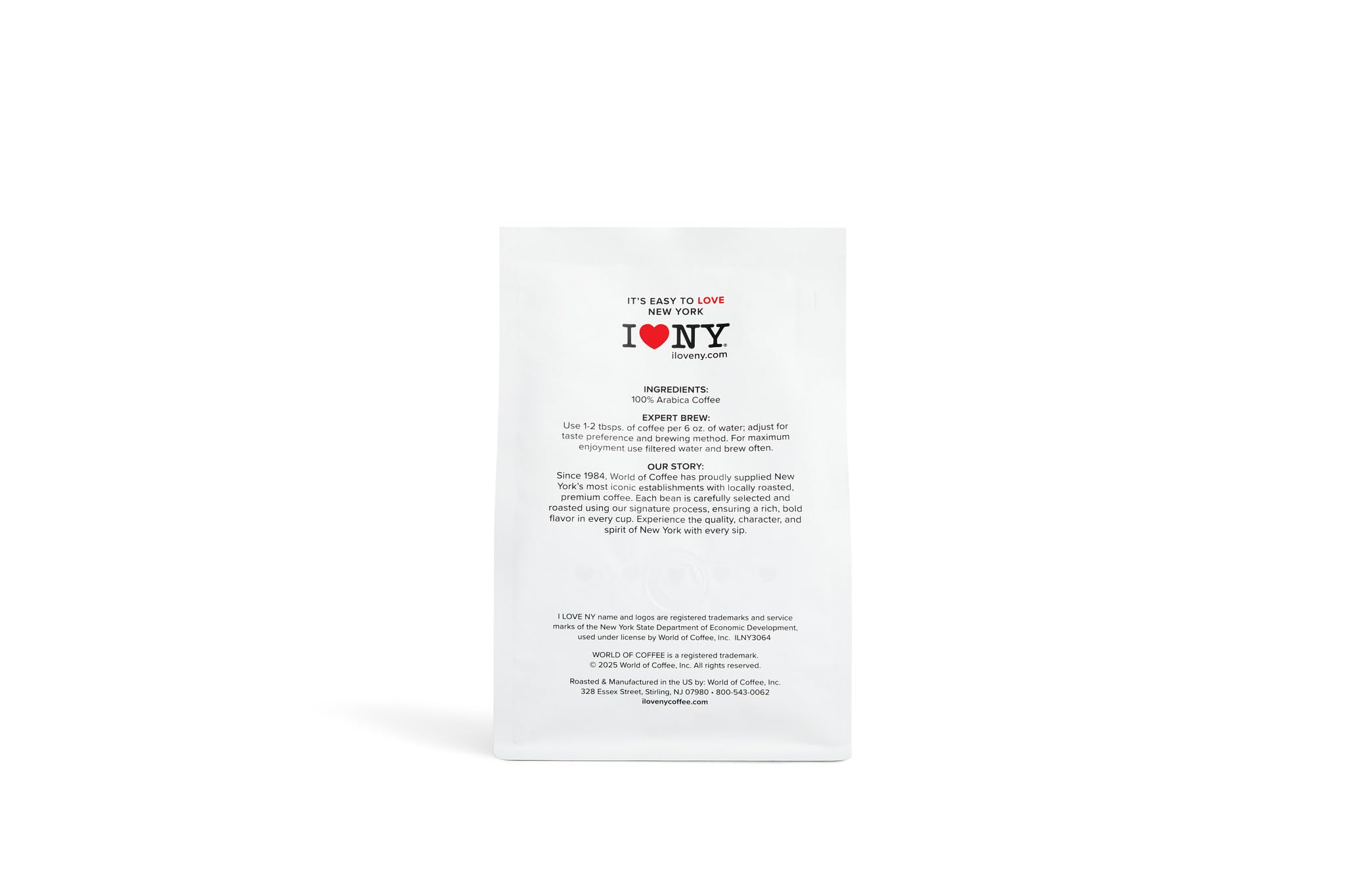 I LOVE NY Coffee, Medium Roast, Ground, 10 oz Bag, Officially Licensed