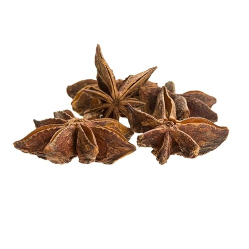 Essential Spice Whole Star Anise, 1 oz Bottle - Sweet, Licorice-Like & Aromatic Flavor - Dried Star Anise Pods for Teas, Broths, Baking & Spice Blends