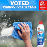 Windex Fast Shine Foam Glass Cleaner, No-Drip Windows, Doors, Mirrors & Countertops Aerosol Cleaning Spray, Streak-Free Shine, Removes Fingerprints