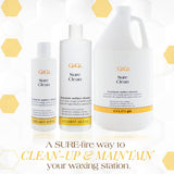 GIGI Sure Clean Wax Residue Remover, All-Purpose Surface Cleaner for Warmers, Salon & Spa Equipment, Removes Build-Up, 16 fl oz
