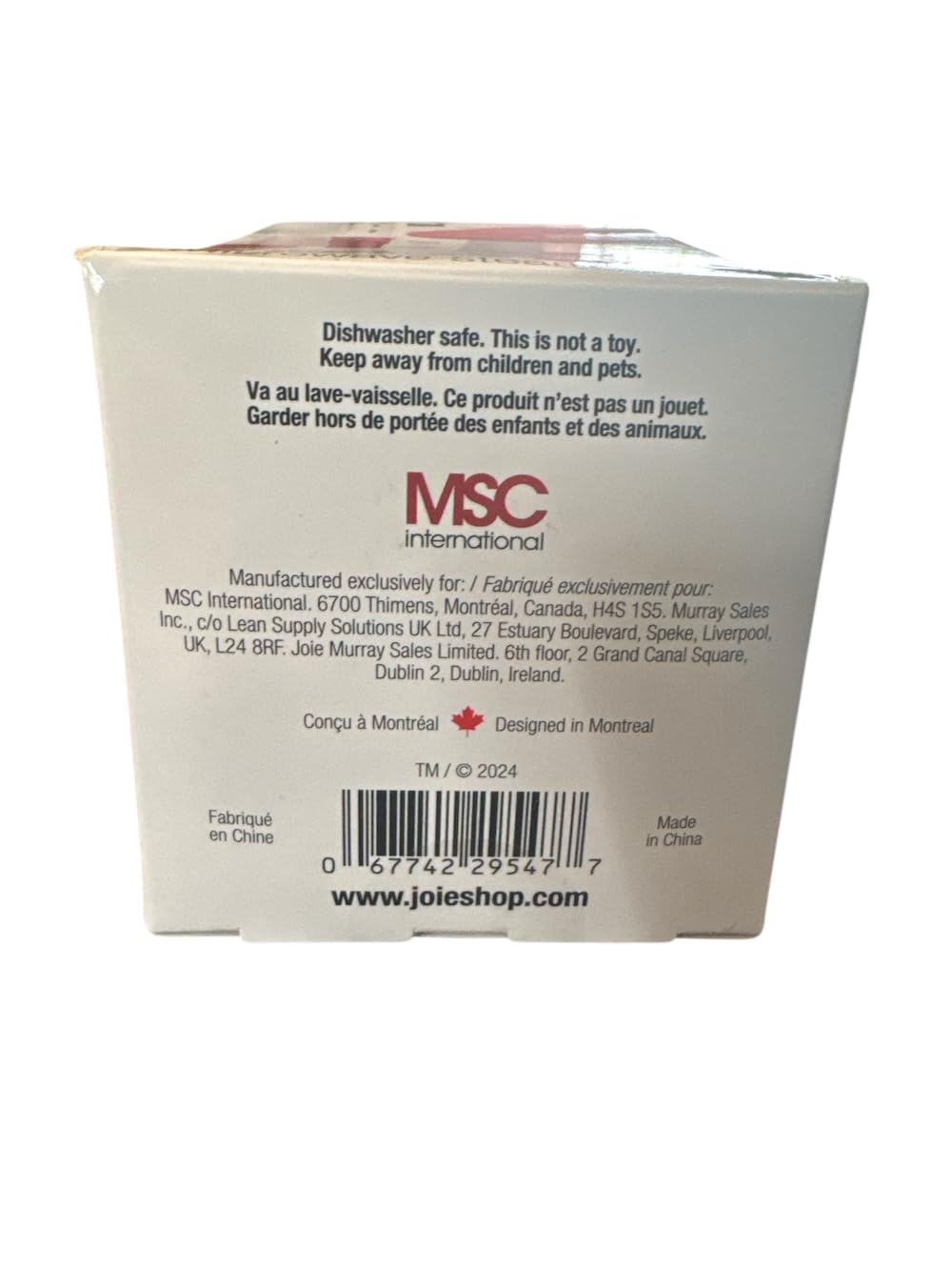 MSC International Joie Shroom Microwave Steam Cleaner, Mushroom-Shaped, Red and White, Cleans with Vinegar and Water, Dishwasher Safe