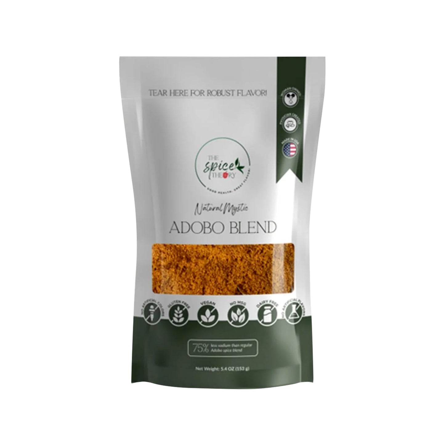 The Spice Theory “Natural Mystic” Adobo Blend, Bold Caribbean Adobo Spice Mix with All Spice and Herbs, Vegan Jamaican All Purpose Seasoning