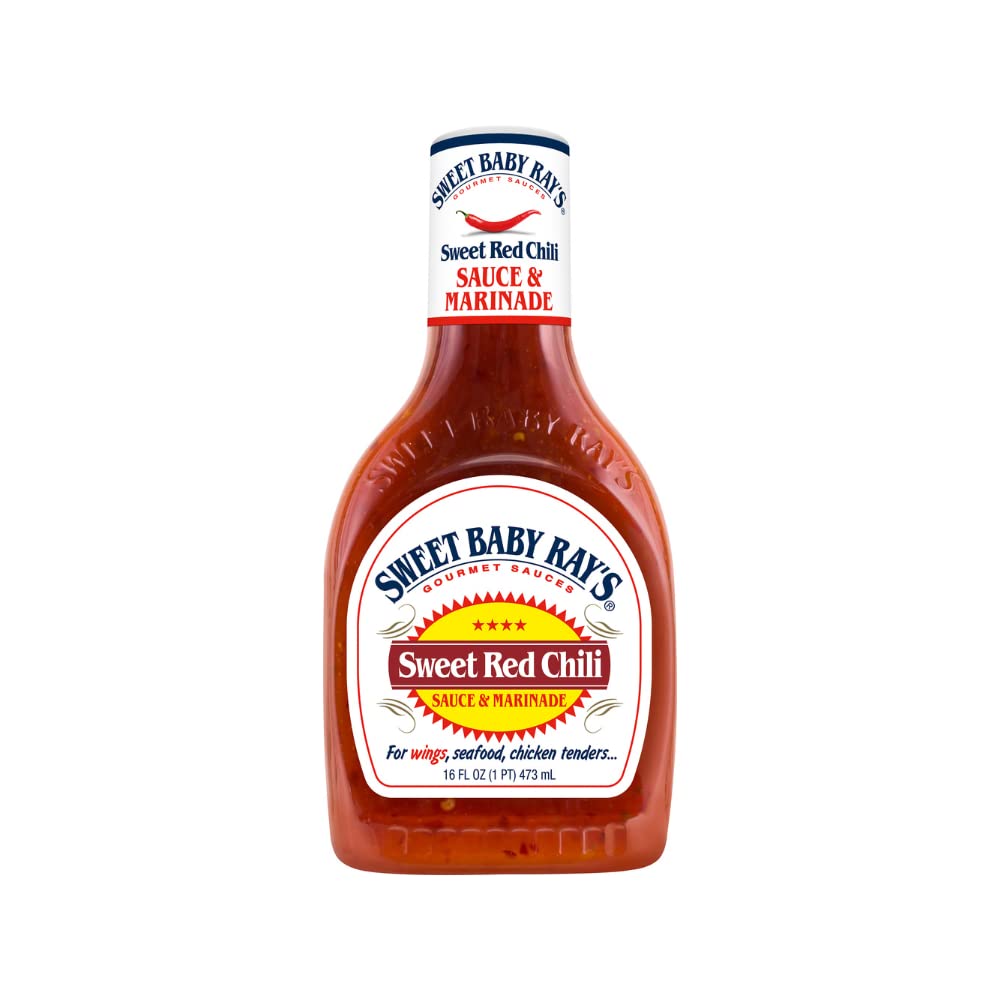 Sweet Baby Ray's, Wing Sauce & Glaze, Sweet Red Chili, 16oz Bottle (Pack of 1)