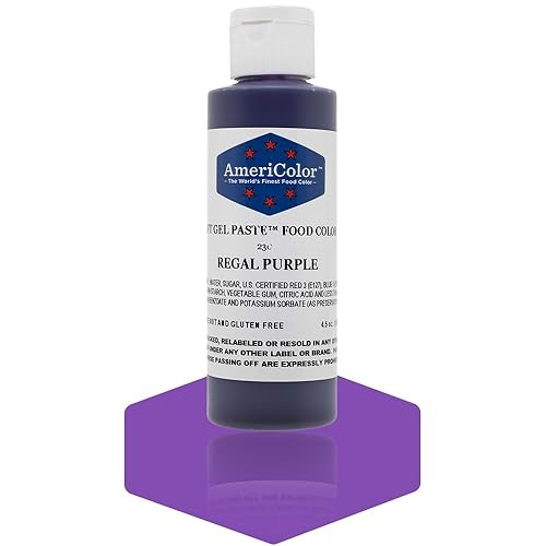 Americolor Soft Gel Paste Food Color, 4.5-Ounce, Regal Purple