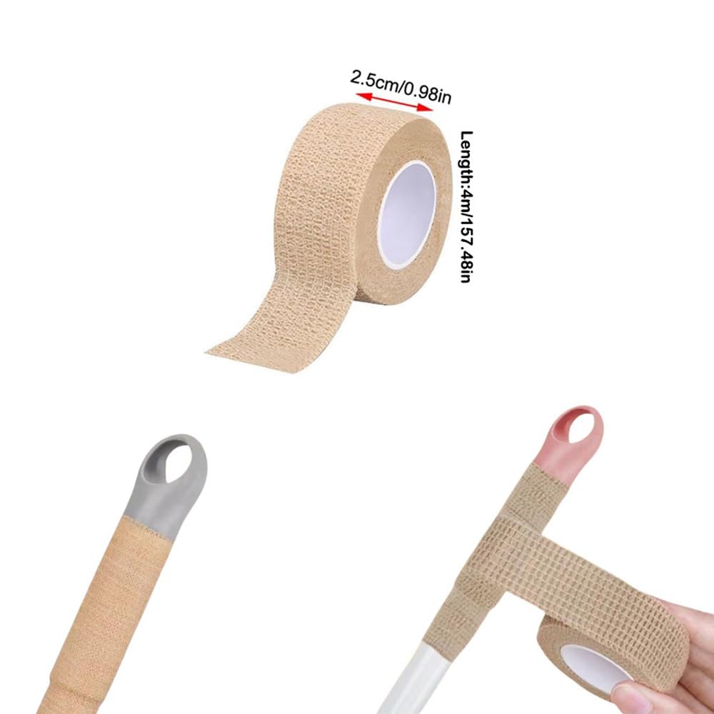NentMent 6 Pack Mop Handle Wraps Grip Fabric Non Slip Stainless Steel Pole Covers for Microfiber Spin Mop Bucket Floor Cleaning System Commercial Dust