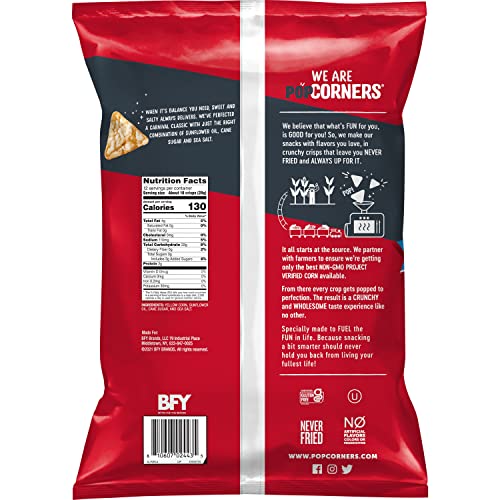 PopCorners Popped Corn Snacks Kettle Corn, 12 Oz