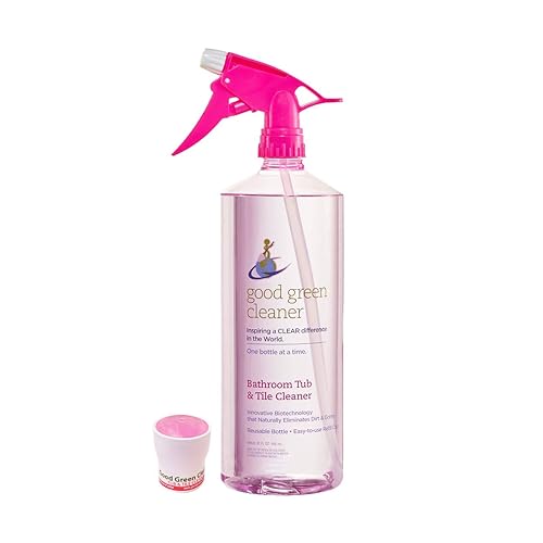 Good Green Cleaner Bathroom Tub & Tile Cleaner Starter Set | 32 Ounce, Reusable, Eco-Friendly Spray Bottle | Biodegradable Formula | Naturally Clean