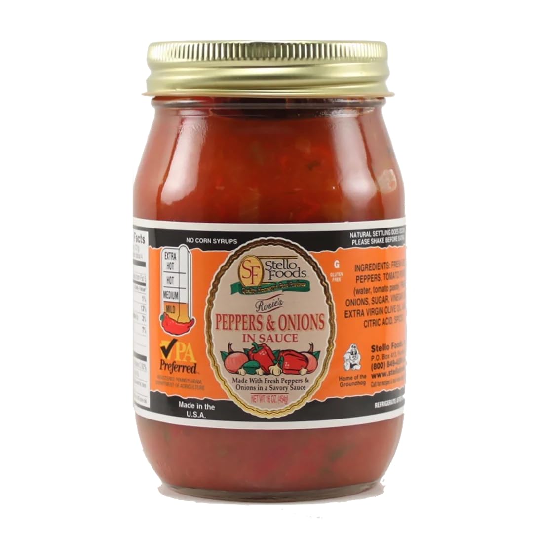 Stello Foods - Rosie's Peppers and Onions in Sauce 16 oz