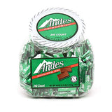 Andes Creme De Menthe Thin Mints - 2.5 Pounds of Bulk After Dinner Mints - Rectangular Chocolate Sandwich Mint Candies - 40 Oz Tub, 240 Count