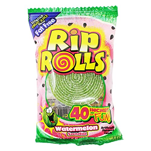 Rips Candy (Rip Rolls Watermelon, 6 Pack)