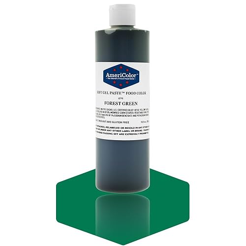 AmeriColor Food Coloring, Forest Green Soft Gel Paste, 13.5 Ounce