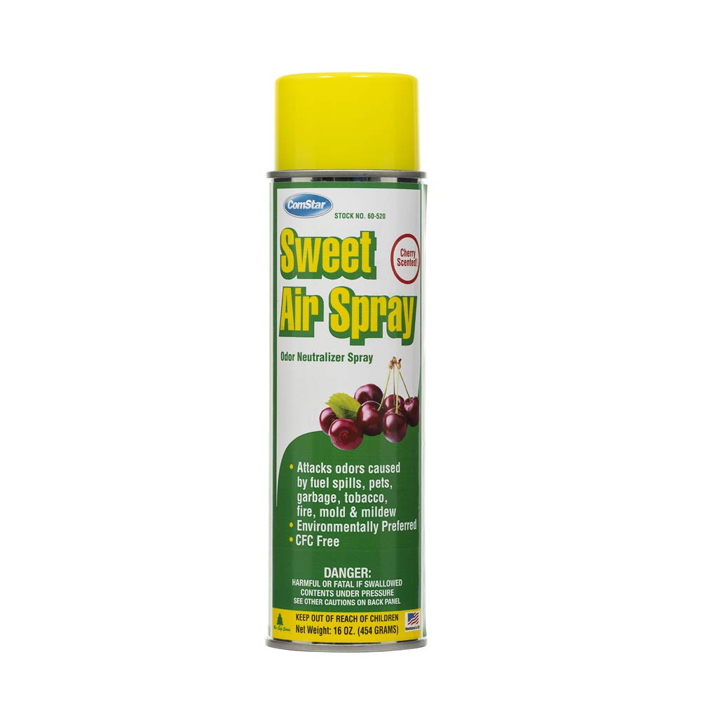 ComStar Sweet Air Spray,16 Ounces Aerosol Odor Neutralizer Spray With Strong But Pleasant Cherry Scent, Works Fast to Eliminate Unwanted Fuel
