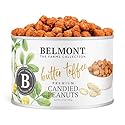 Belmont Peanuts Gourmet Butter Toffee Candied Peanuts, 25 oz (1 Pack) - Only 4 Ingredients, No Preservatives, 3g Protein - A Premium, Sweet, Buttery