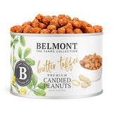 Belmont Peanuts Gourmet Butter Toffee Candied Peanuts, 25 oz (1 Pack) - Only 4 Ingredients, No Preservatives, 3g Protein - A Premium, Sweet, Buttery