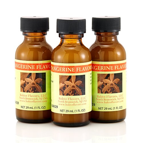 Bakto Flavors Natural Tangerine Flavor Emulsion - 1 FL OZ - Pack of 3