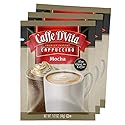 (24 Pack) Caffe D'Vita Mocha Cappuccino Mix - Mocha Powder Mix, Instant Cappuccino Mix, Gluten Free, No Cholesterol, No Hydrogenated Oils, No Trans