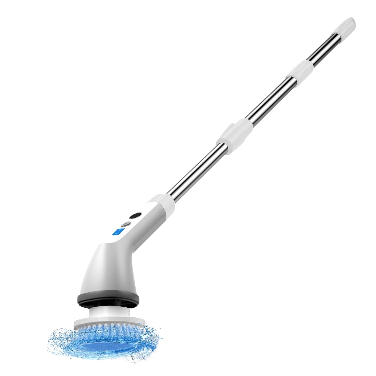Electric Spin Scrubber, 2024 New Cordless Cleaning Brush?2-Speed Adjustable,Shower Scrubber for Bathroom Car Floor Tile Cleaning Squeegees