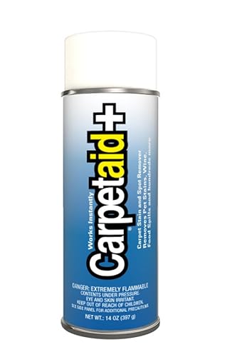 Carpet Aid Spot and Stain Remover, pH Balanced Cleaner for Carpets, Rugs, and Upholstery - Removes Oil, Grease, Ink, Coffee, Pet Urine, and Lipstick
