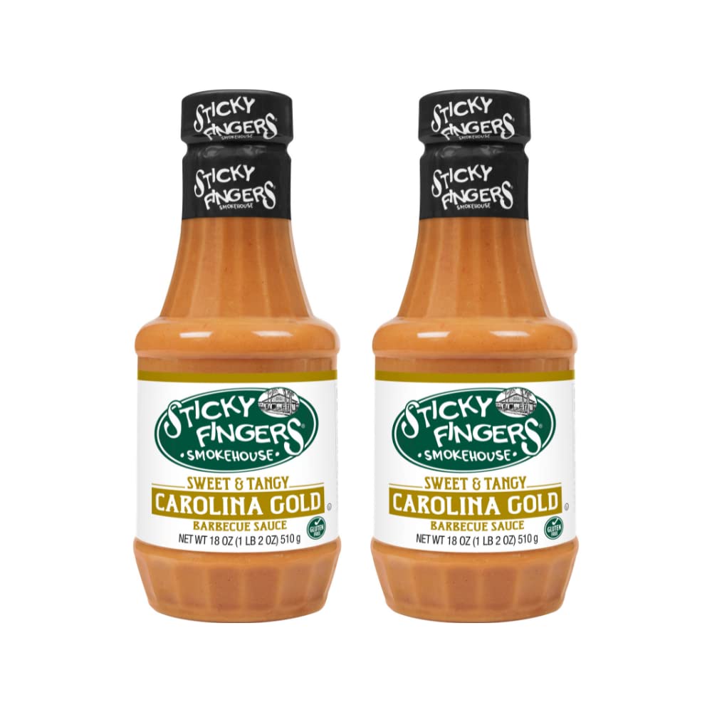 Sticky Fingers Carolina Classic Barbecue Sauce, 18 Ounces - Pack of 2