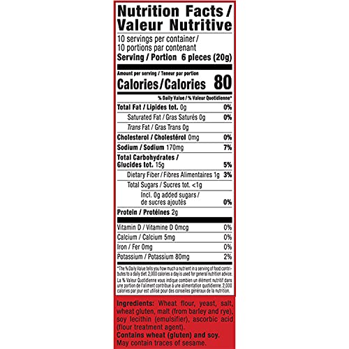 Only Kosher Candy Melba Toast Flatbread Crackers Classic Original Kosher Parve with No Artificial Flavor, Fresh Natural Ingredients, Kosher Certified