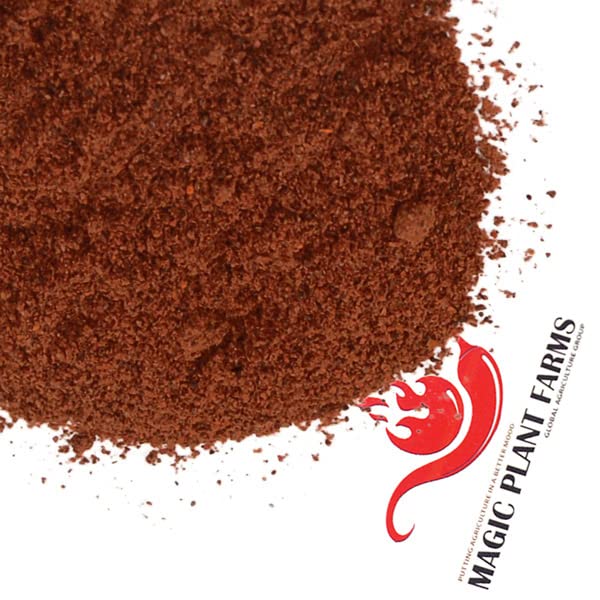 Chocolate Carolina Reaper Pepper Powder by Magic Plant - 8 Oz - Extremely Hot Rare Strain 2M SHUs - Fine Ground Chili|Fruity with Smoky Hints| Fiery