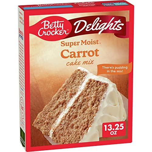 Betty Crocker Delights Super Moist Carrot Cake Mix (Pack of 4)