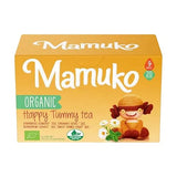 MAMUKO Organic Happy Tummy Tea for Babies - Tea for Bloating & Gas - Stomach Relief with Natural Ingredients & Flavor for 9-Months Plus