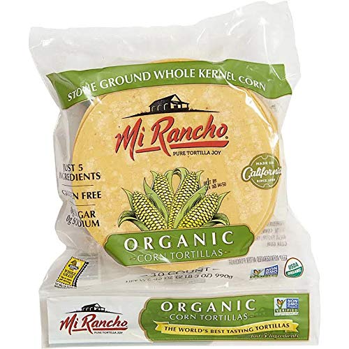 Mi Rancho Organic Yellow Corn Tortilla, 30 ct OU Kosher Certified NON GMO Verified (4)