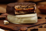 CACHAFAZ Alfajores Mixtos 12 (6 Covered in Dark Chocolate + 6 Covered w/ White Chocolate) - 2 Pack