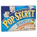 Pop Secret Homestyle Natural Butter Popcorn, 9.6 Ounce -- 6 per case.