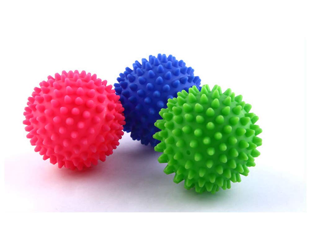 Reusable Dryer Balls Laundry Wash Dryer Balls Anti-Static Fabric Softener Laundry Washing Ball, 6pcs (Red)