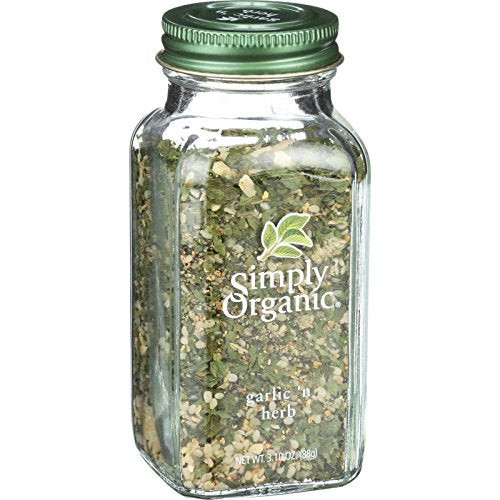 Simply Organic Garlic 'n Herb Certified Organic, 3.1-Ounce Glass Bottle