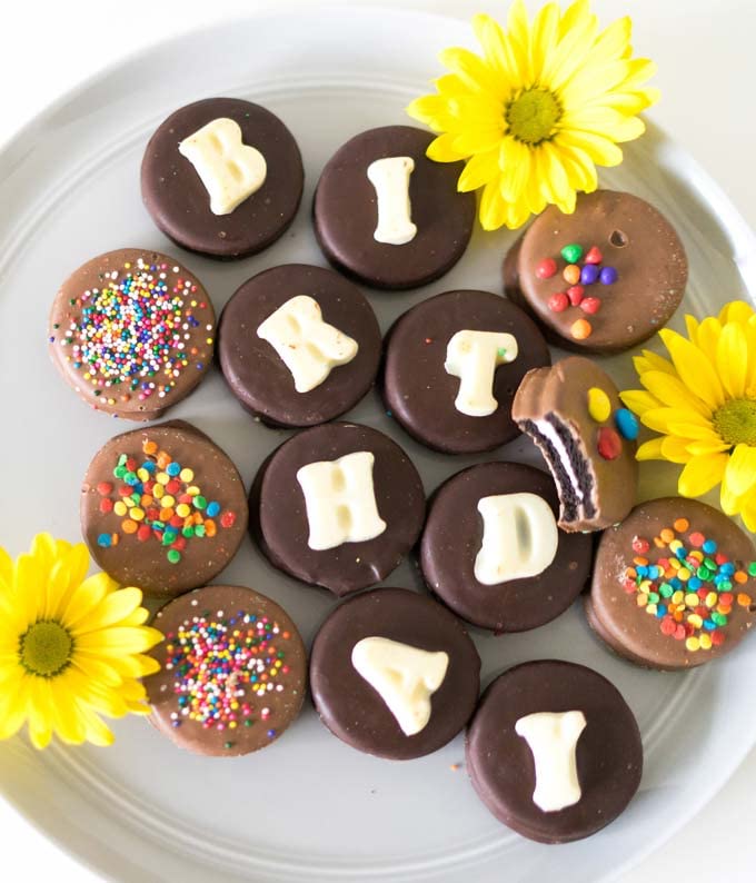 From You Flowers - Birthday Chocolate Covered Black & White Cookies