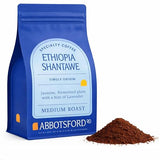 Ethiopia Shantawe Ground Coffee, Medium Roast Ethiopian Coffee, Floral & Fruity Notes with Jasmine, Plum & Lavender, Single Origin Ground Coffee 12oz