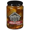 Mt Olive, Majestic Picklery Premium Medium Heat Hot Sauce Savory Kosher Baby Dills Pickles, 24 Ounce
