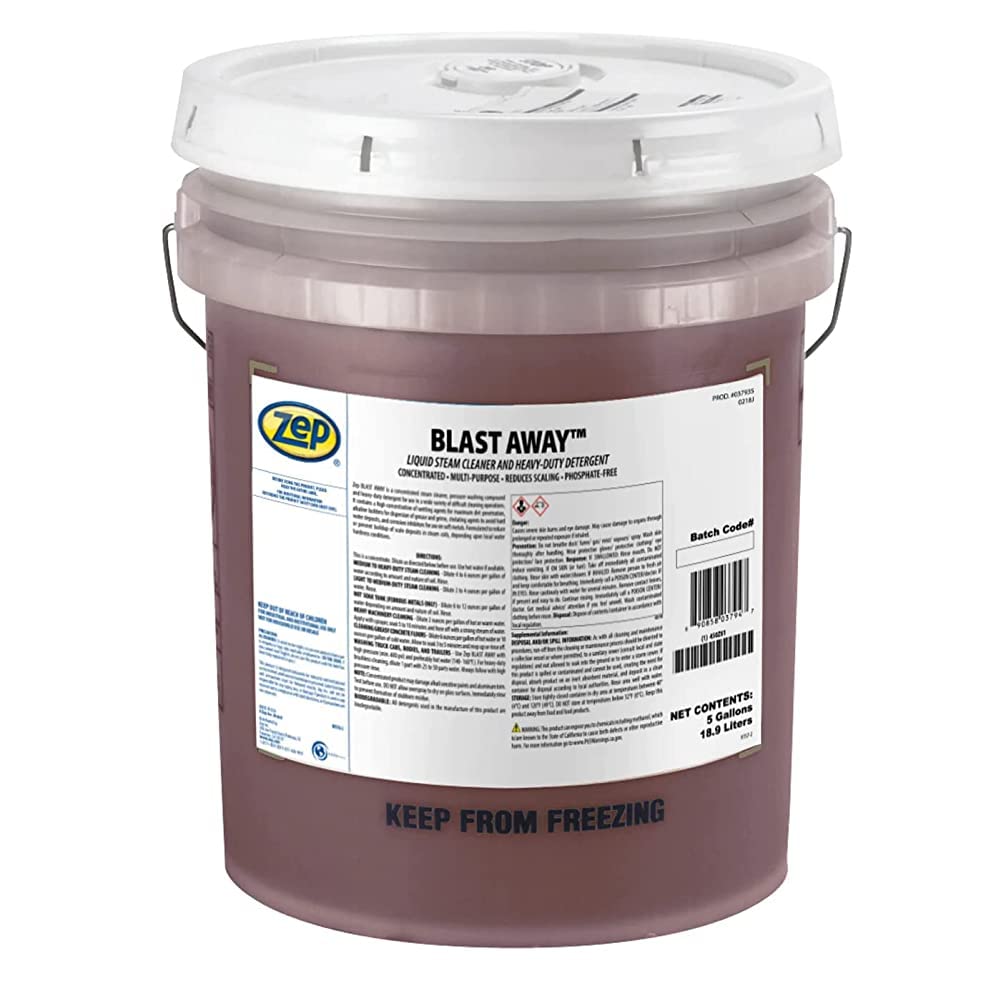 Zep Blast Away Liquid Steam Cleaner and Heavy-Duty Detergent - 5 Gallon (Each) 37935