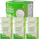 Soeos Organic Konjac Noodles, Angel Hair Pasta, 9.5 oz (270g)*6 Pack, Low Calorie, Low Carb, Keto and Paleo Friendly Shirataki Noodle, Gluten-Free