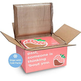 Chocolate Covered Strawberries Gift Box - 12 Count Gourmet Strawberries with “LOVE YOU” Message - Romantic Gift for Valentine’s Day, Anniversaries