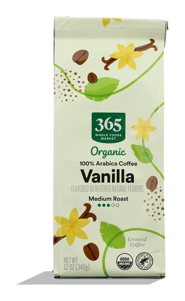 365 by Whole Foods Market Organic Vanilla Ground Coffee, 12 OZ