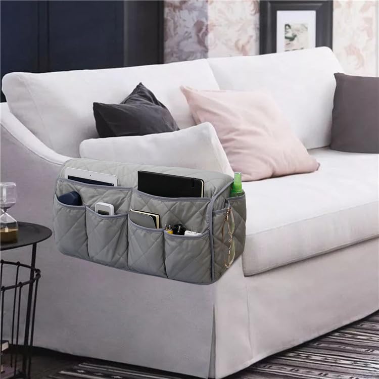 Sofa side storage bag, sofa armrest storage bag, sofa cup holder, home storage bag (coffee)