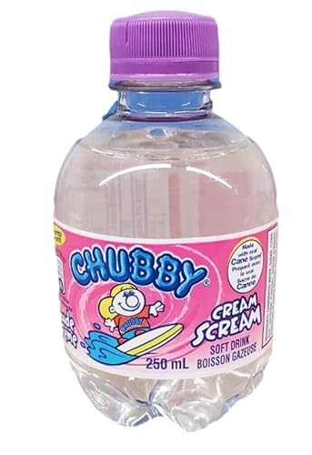 Chubby Cream Scream ( Cream Soda ) Flavor Soft Drink Soda 24 Pack 250ml / 8.5 fl oz each