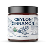 One Farm by WAAYB Organic Ceylon Cinnamon, Single Estate, Freshly Ground Premium Sri Lanka Cinnamon, Non-GMO, Fair-Trade & Gluten Free in Resealable
