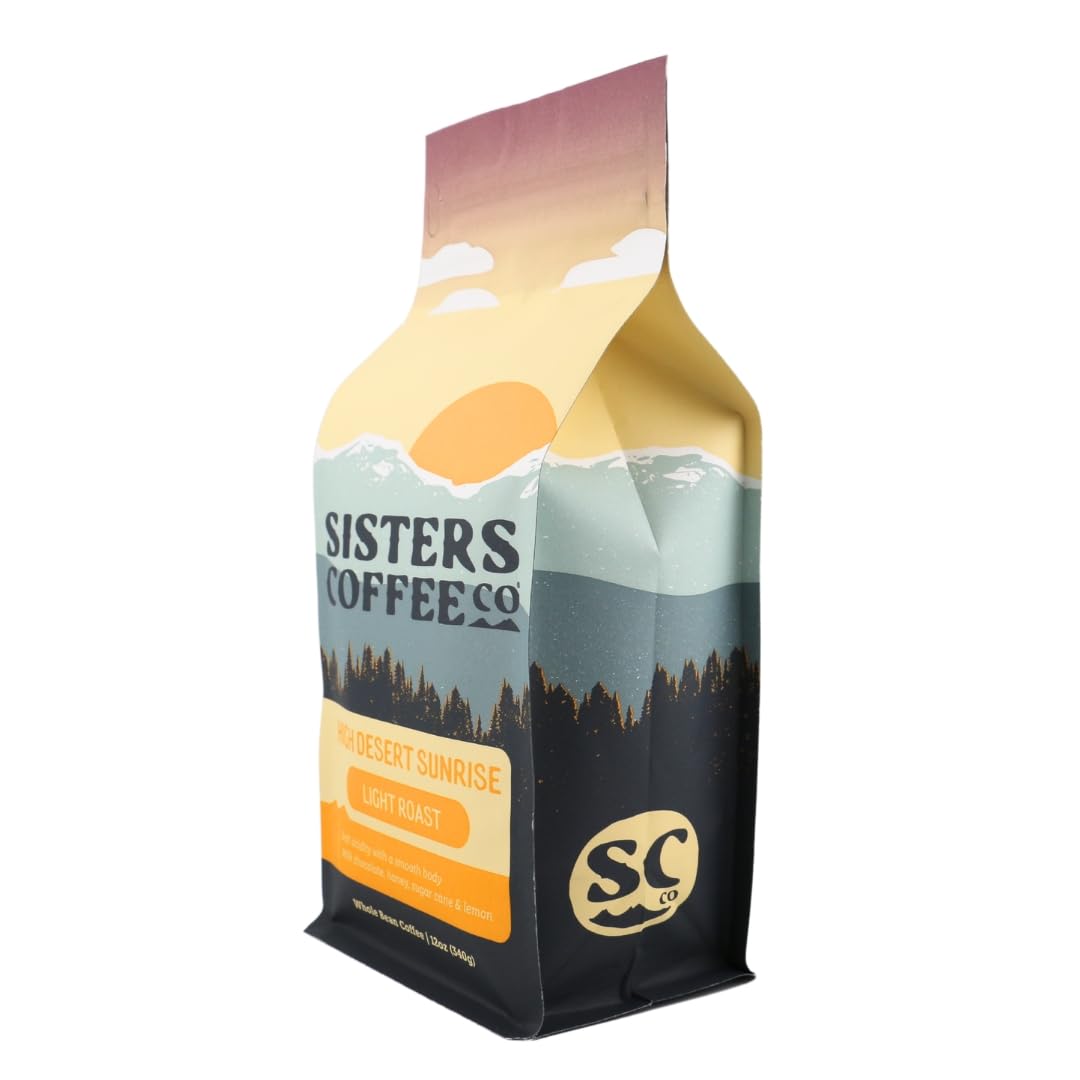 SISTERS COFFEE COMPANY High Desert Sunrise Light Roast Whole Bean Coffee - 12 Ounce Bag