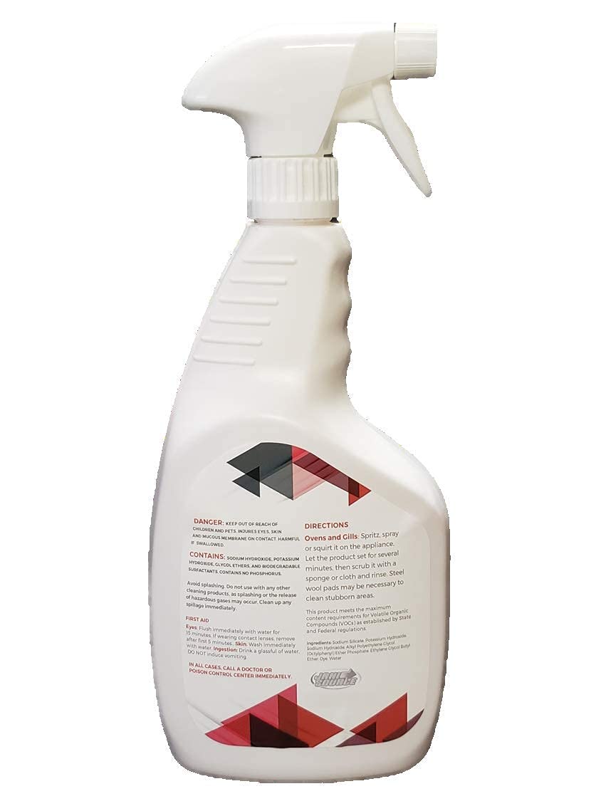 Jani-Source GrillMeister Degreaser & Cleaner for Oven, Grills, Fryers, & Barbeque, 1 Quart (3-Pack)